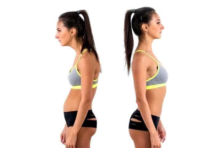 Be aware of your posture and movement to look feminine without makeup